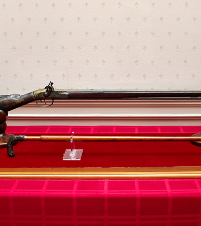 una pistola de aire comprimido