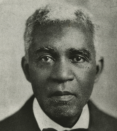 Una foto en blanco y negro de Winston Edmunds, cortesía de la Biblioteca de Virginia.