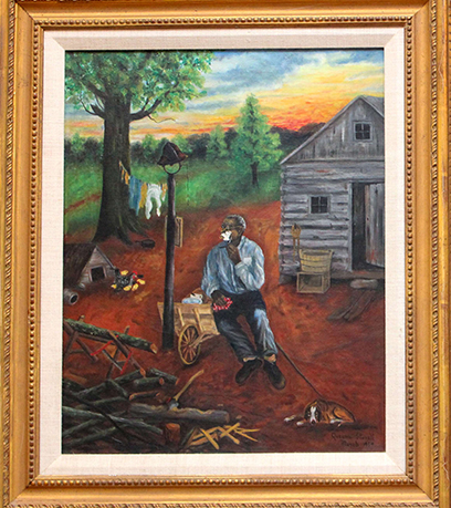 un hombre con una navaja de afeitar un sábado por la noche.